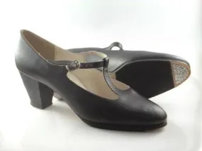1631 Flamenco T-Strap in leather w/nails Sizes 2.5 - 9.5
