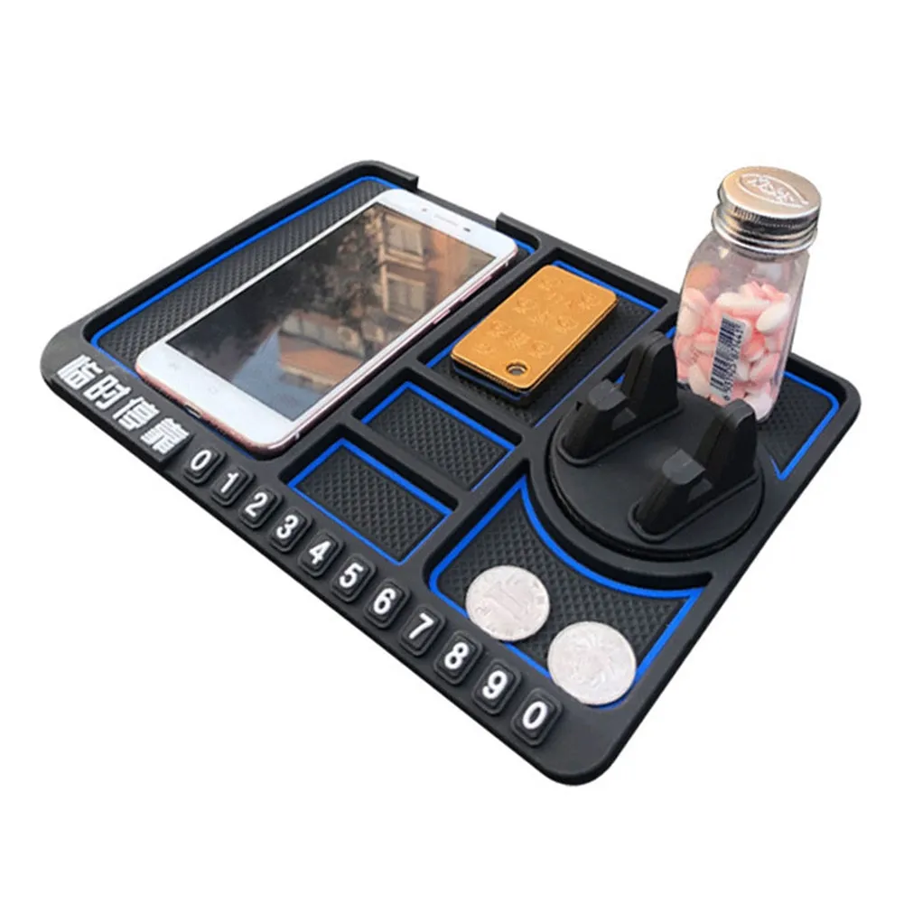 4 In 1 Multifunctional Car Phone Holder Anti-slip Pad Car
