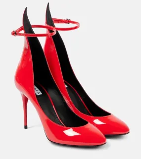 Alaia Decollete patent leather pumps