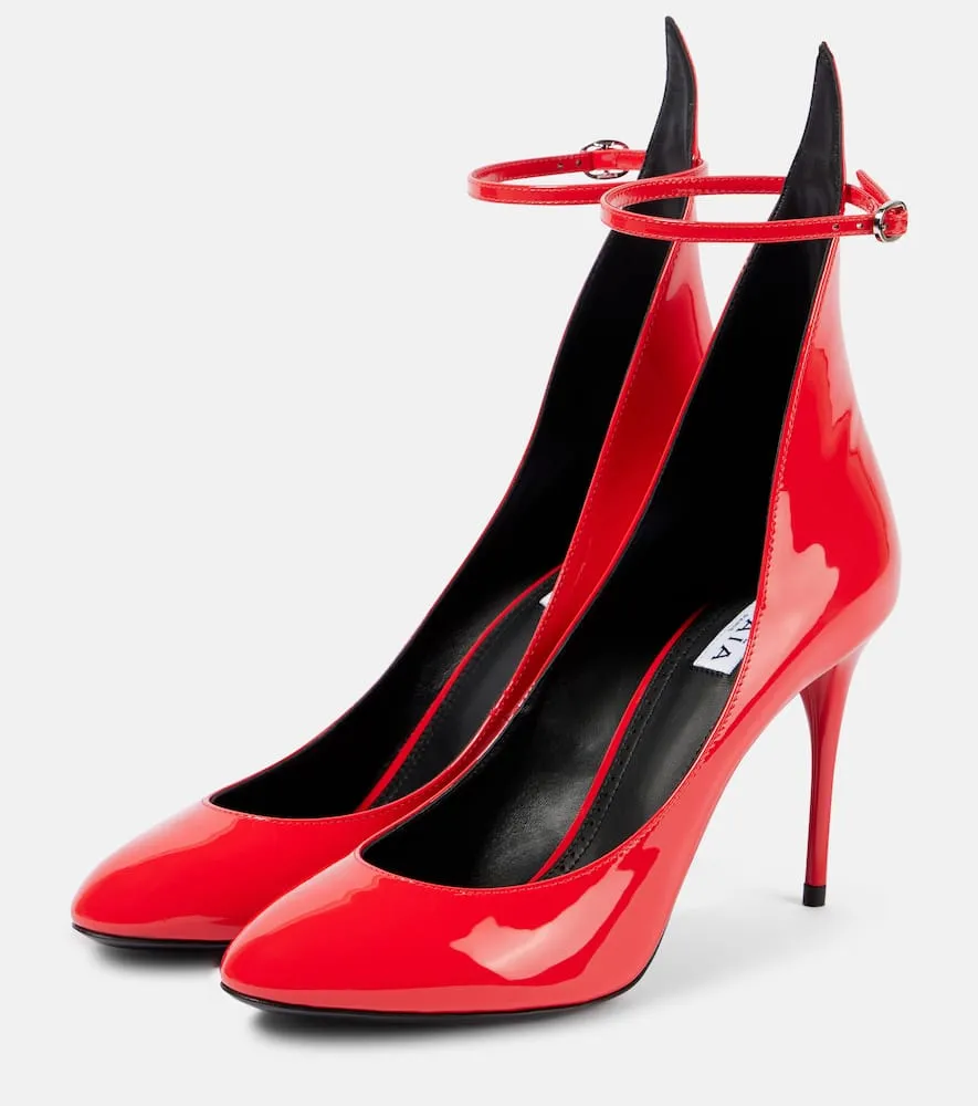 Alaia Decollete patent leather pumps
