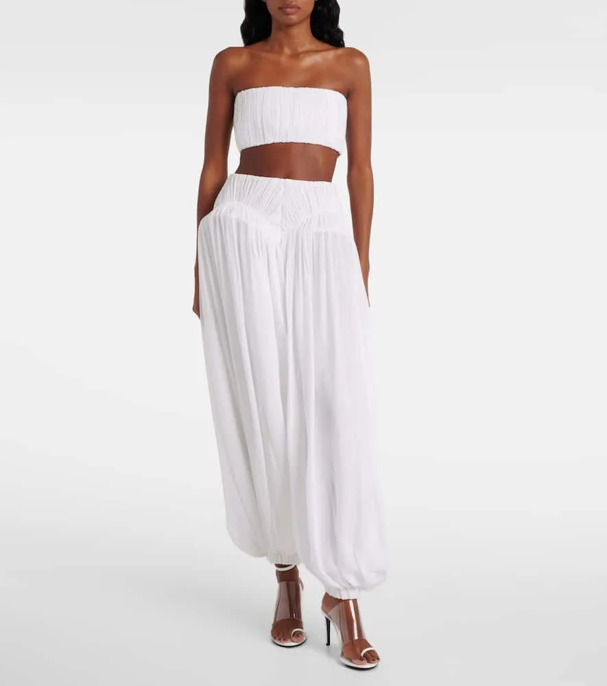 Alaia Plexi 90 leather & PU sandals