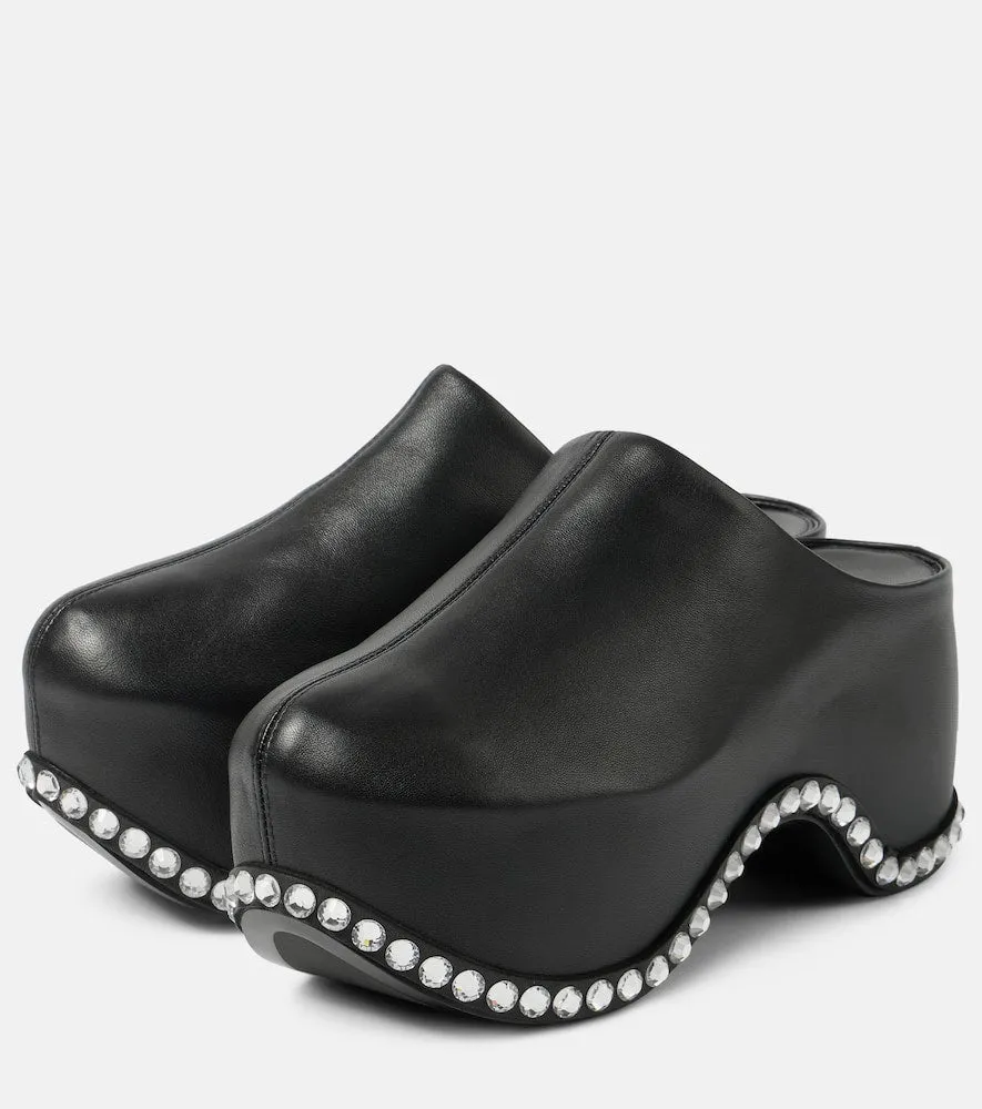 Area x Sergio Rossi Bomb leather platform mules