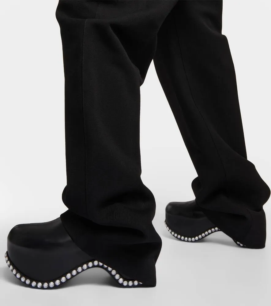 Area x Sergio Rossi Bomb leather platform mules