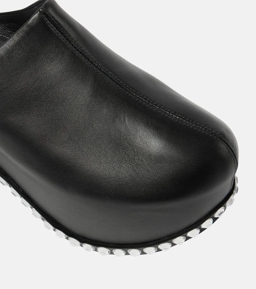 Area x Sergio Rossi Bomb leather platform mules