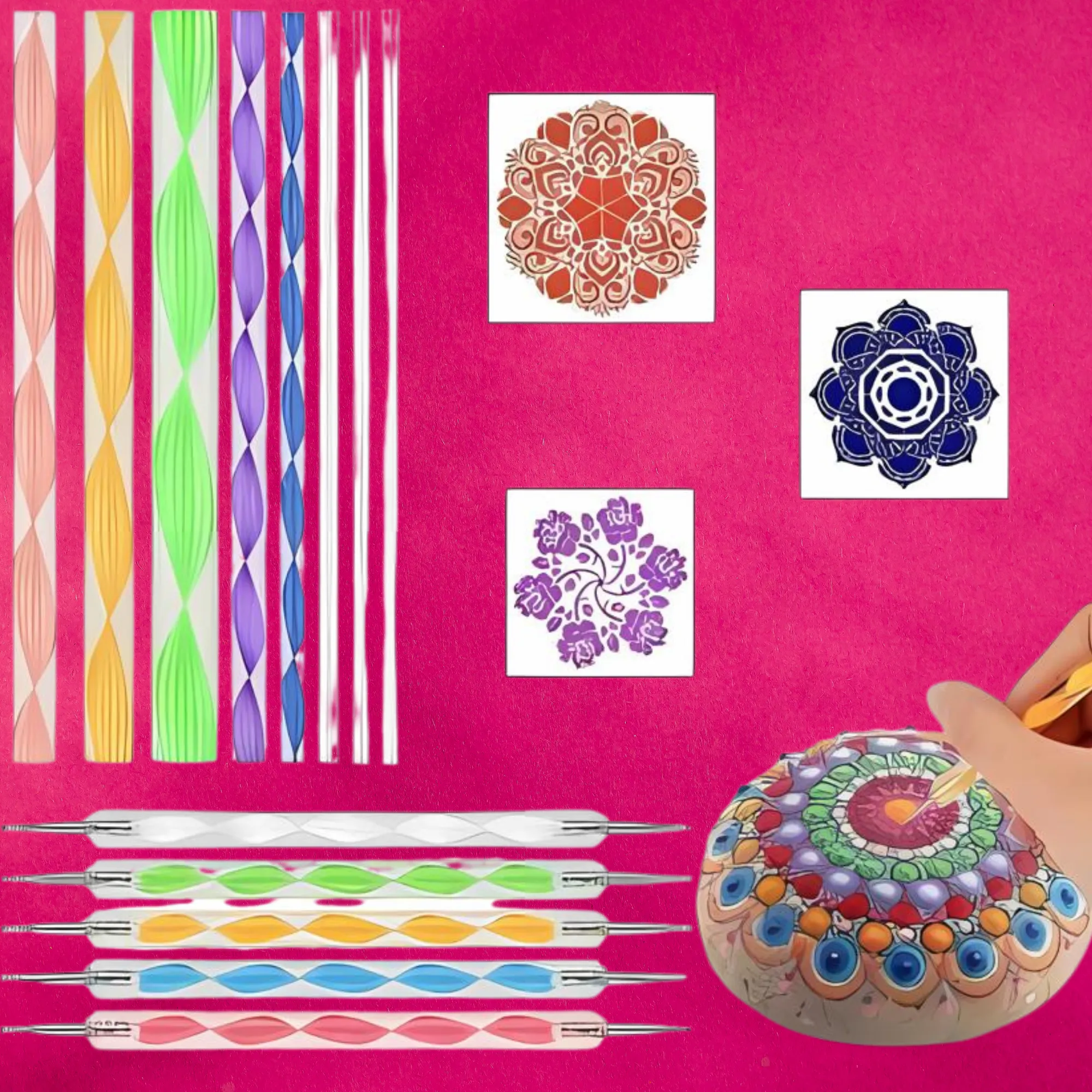 Art Tools for Clay Sculpting Mandala Painting