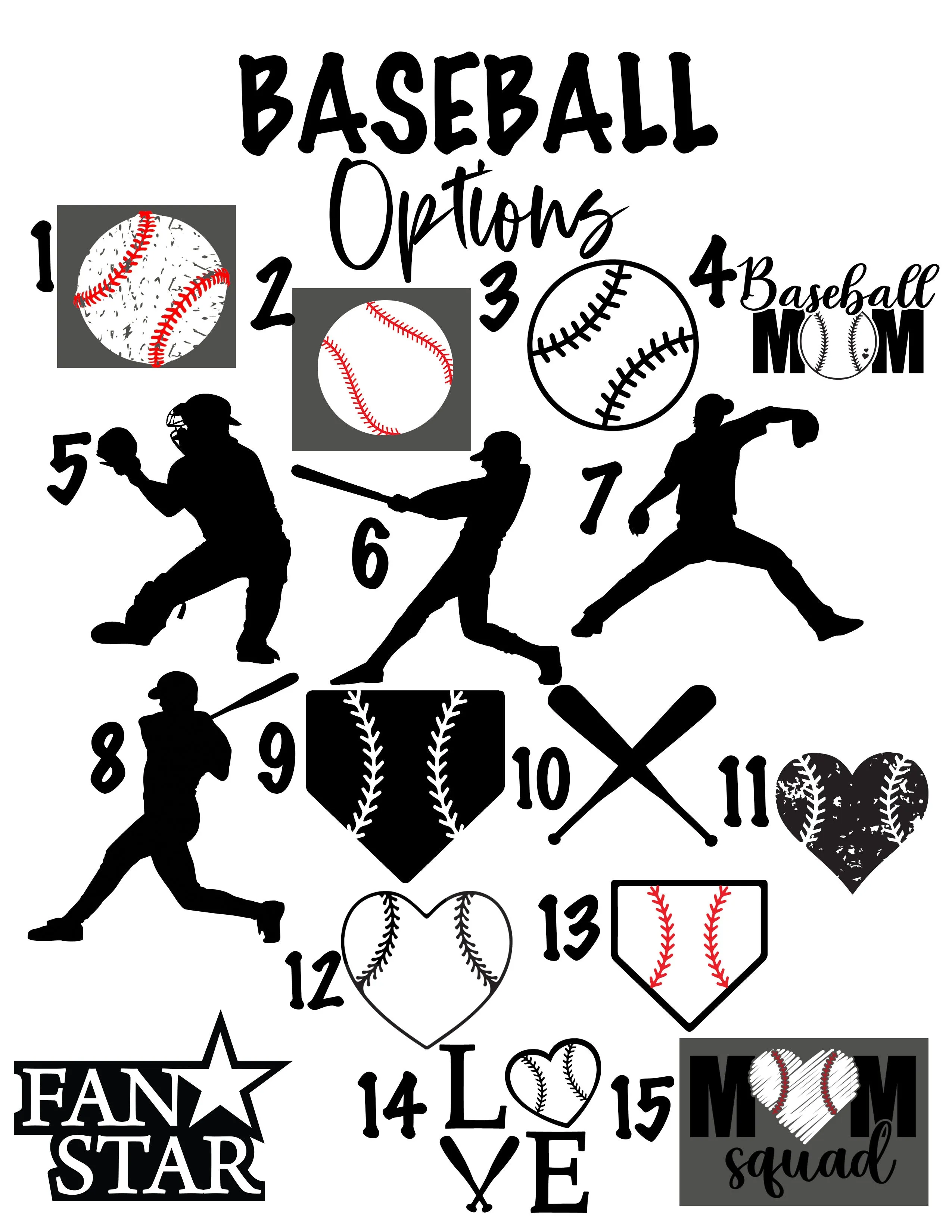 Baseball Flames Slides - Customize with Your Name