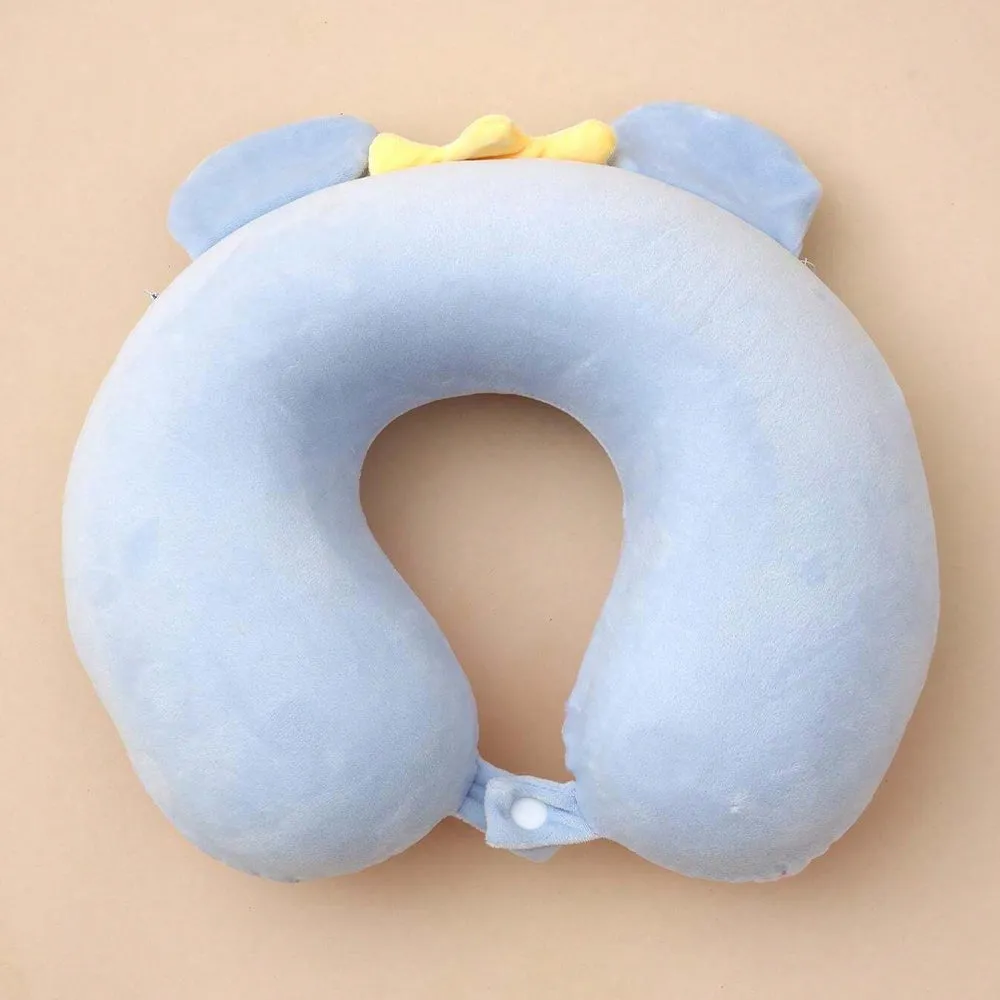 BLUE ELEPHANT SHAPED CAR NECK PILLOW