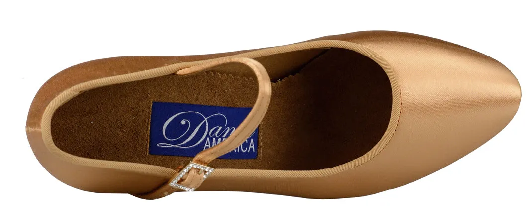 Dance America Ladies Smooth Shoe with Adjustable Strap Brooklyn in Stock
