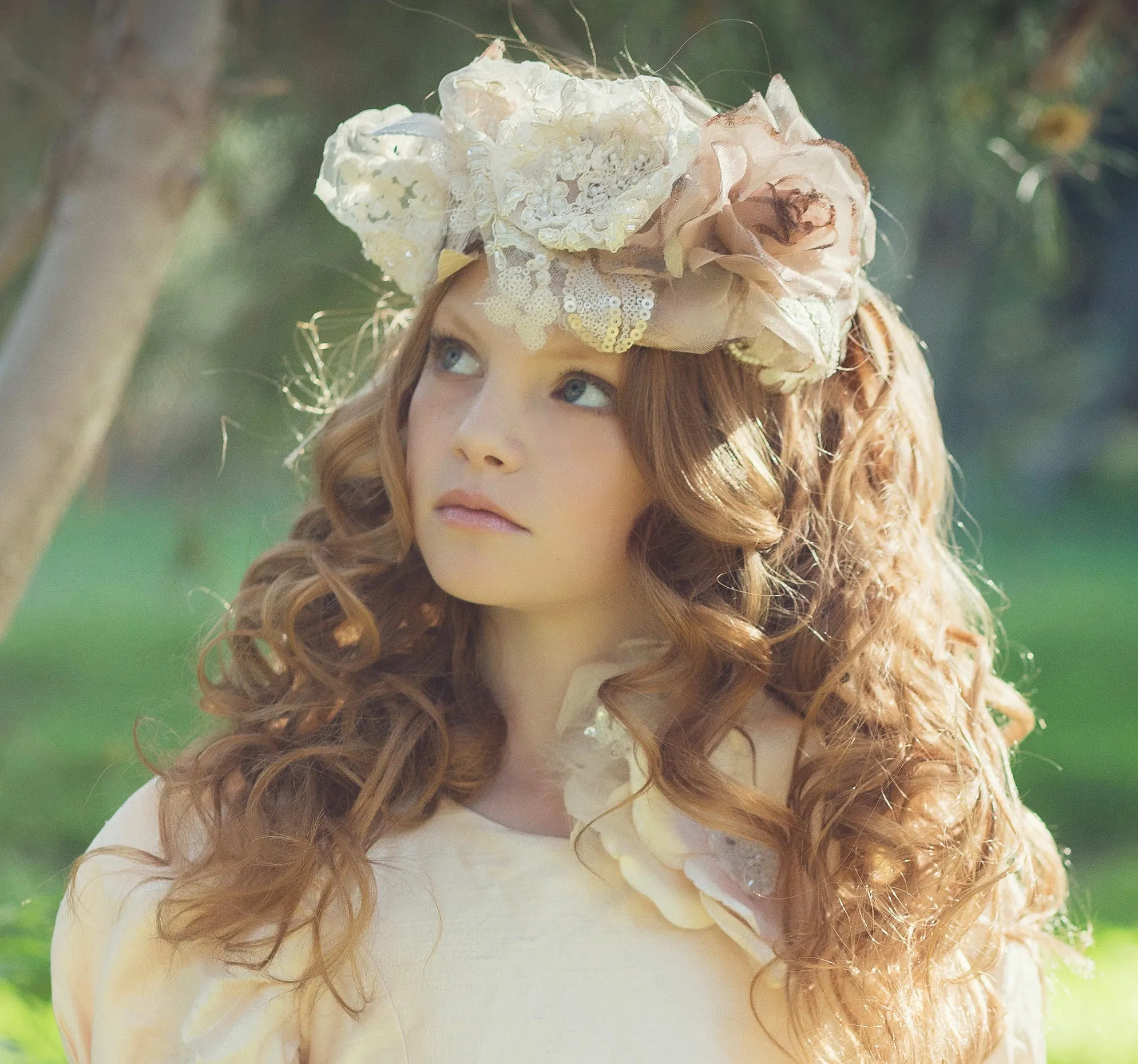 Flower Headband- Flower Crown - Nina