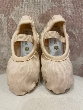 Girls Teddy Full Sole Stretch Canvas Slippers