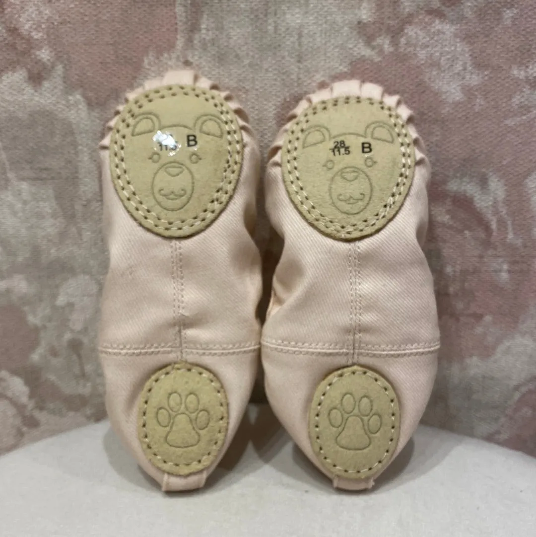 Girls Teddy Split Sole Slippers