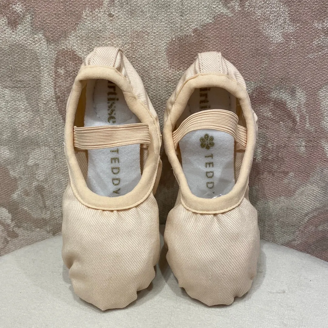 Girls Teddy Split Sole Slippers