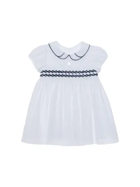 Girls White/Pink Patachou Dress 33167