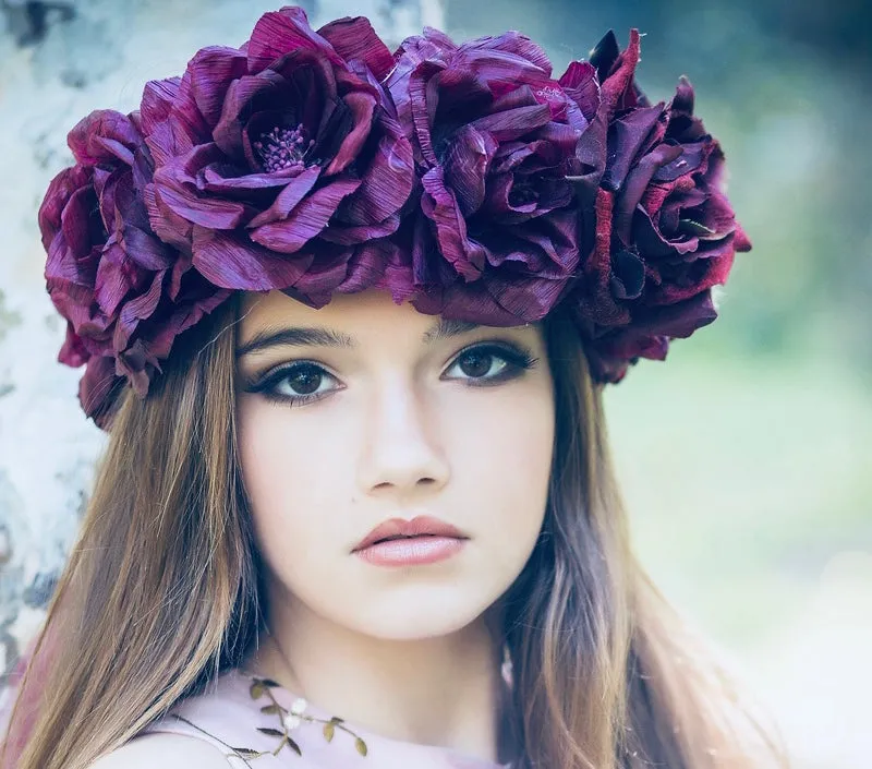 Head Piece- Flower crown - Edith