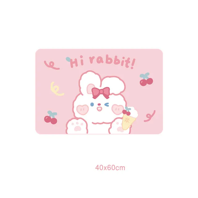 Kawaii Boba Bear Anti-slip Carpet