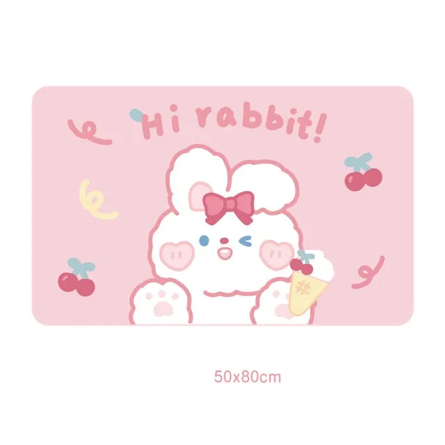 Kawaii Boba Bear Anti-slip Carpet