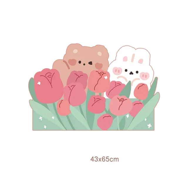Kawaii Boba Bear Anti-slip Carpet