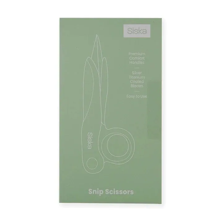 Siska 5-inch Snip Scissors - Silver Titanium (SKSCR001)